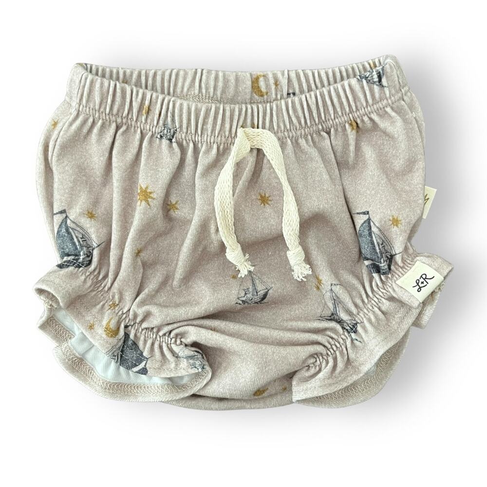 Lulu + Roo NWT “Where the Wild Things Are” Max Boat Ruffle Shorties. 0-3 Months
